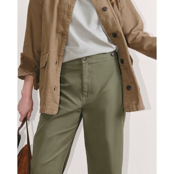Everlane The Fatigue Barrel Pant in Kalamata Olive Green 14 - Picture 4 of 6